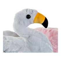 Jouet Peluche DKD Home Decor Blanc Rose Enfant Flamant rose 34 x 25 x 27 cm (2 Unités)