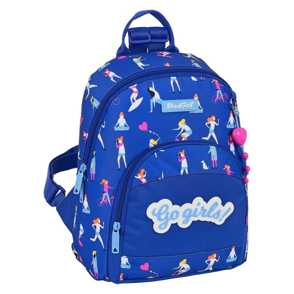 Casual Backpack BlackFit8 Go Girls Blue (25 x 30 x 13 cm)