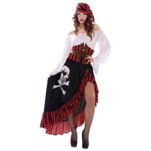 Déguisement pour Adultes Pirate 4 Pièces Femme