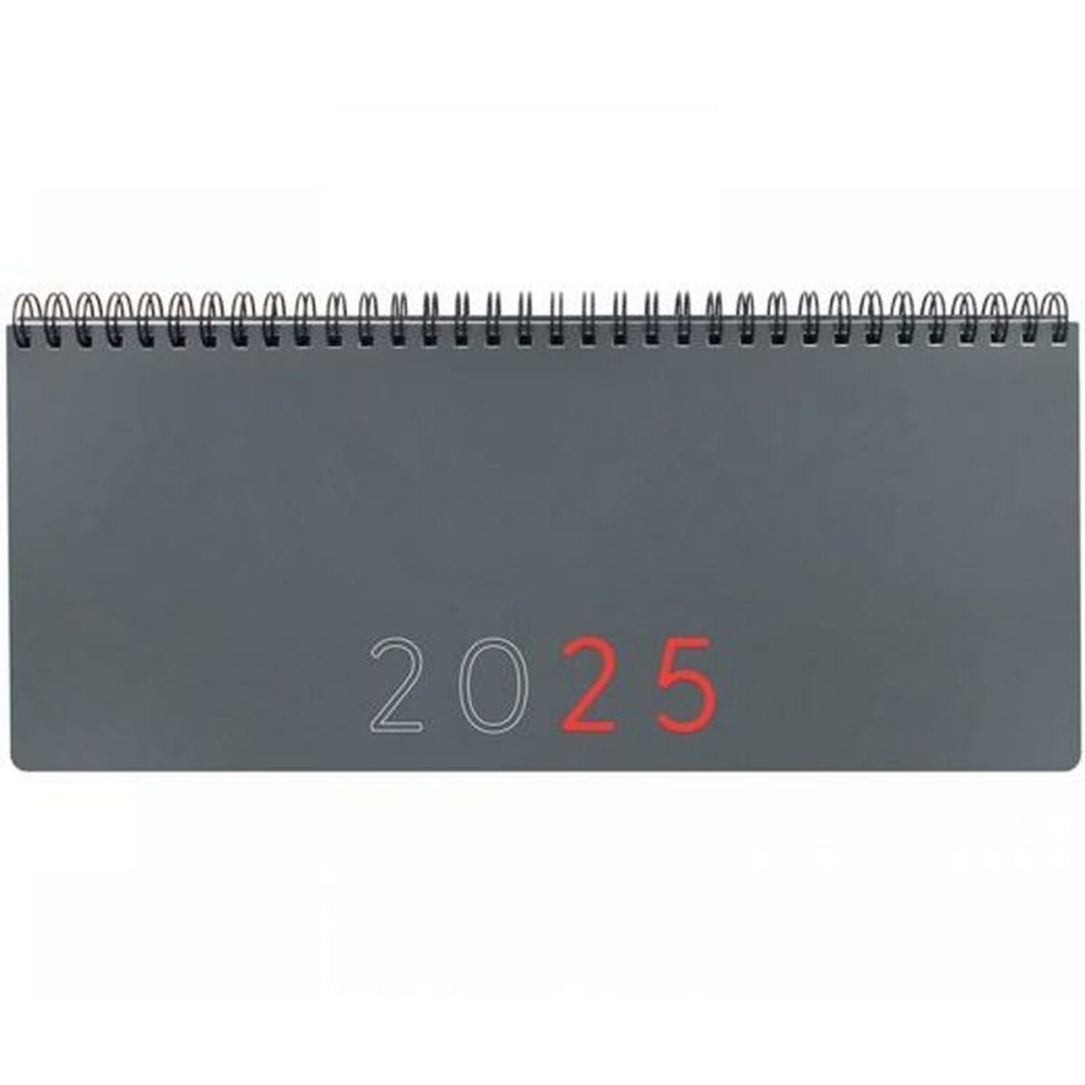 Planificateur annuel Finocam Gris Papier 29 x 11,6 cm 2025