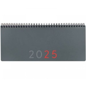 Planificateur annuel Finocam Gris Papier 29 x 11,6 cm 2025