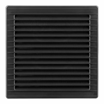 Grille de ventilation EDM 87726 Anthracite 17 x 17 x 1,15 cm Moustiquaire