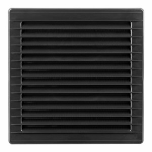 Grille de ventilation EDM 87726 Anthracite 17 x 17 x 1,15 cm Moustiquaire