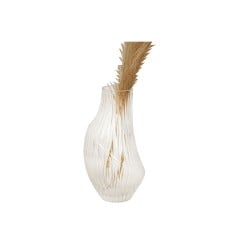 Vase Romimex Clear Glass Stripes 14 x 25 x 14 cm