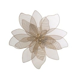 Wall Decoration Alexandra House Living Golden Metal Flower 55 x 8 cm