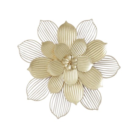 Wall Decoration Alexandra House Living Golden Metal Flower 49,5 x 45 x 4 cm