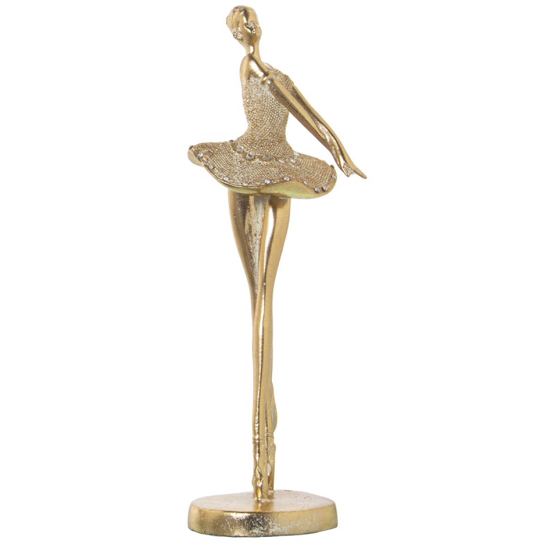 Deko-Figur Alexandra House Living Gold Acryl Kunststoff Melamine Ballerina