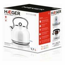 Bouilloire et Théière Haeger EK-22W.023A Acier inoxydable Blanc 2200 W 1,7 L