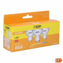 Lot de 3 ampoules LED EDM F 5 W GU10 450 lm Ø 5 x 5,5 cm (3200 K)