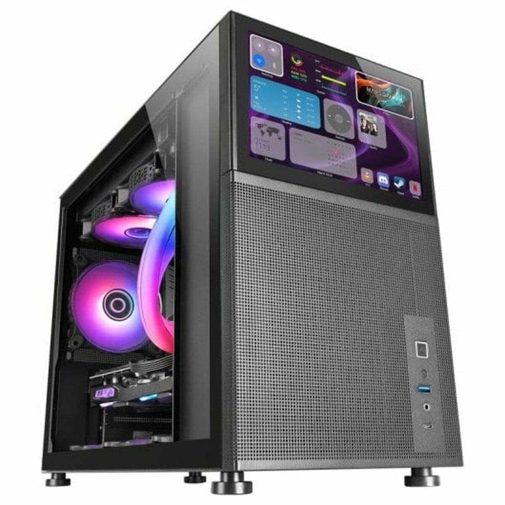 ATX Semi-Tower Gehäuse Mars Gaming MCLCD Schwarz