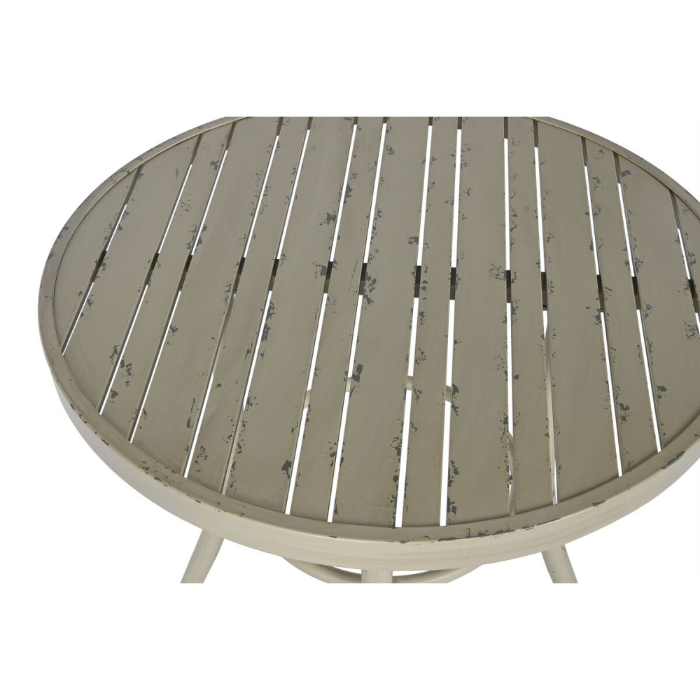 Table d'appoint Home ESPRIT Blanc Aluminium 70 x 70 x 75 cm