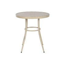 Side table Home ESPRIT White Aluminium 70 x 70 x 75 cm