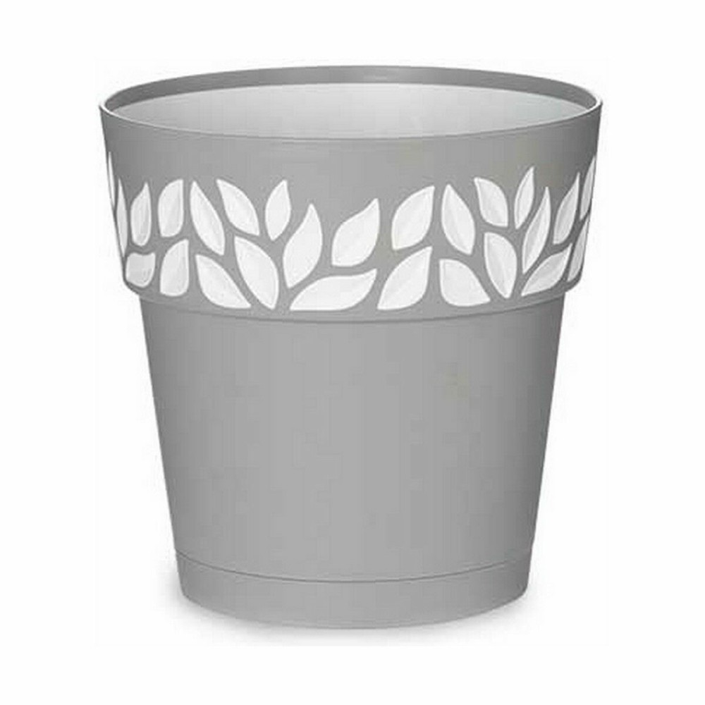 Pot auto-arrosant Stefanplast Cloe Gris Plastique 19 x 19 x 19 cm (12 Unités)