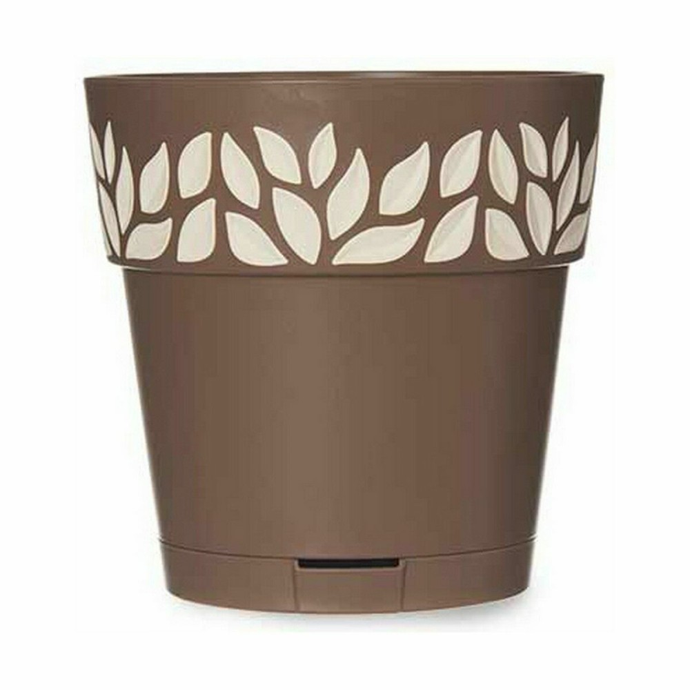 Pot auto-arrosant Stefanplast Cloe Marron Plastique 15 x 15 x 15 cm (12 Unités)