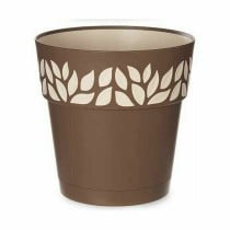 Pot auto-arrosant Stefanplast Cloe Marron Plastique 25 x 25 x 25 cm (6 Unités)