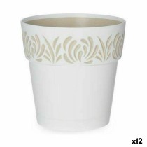 Pot auto-arrosant Stefanplast Gaia Blanc Plastique 15 x 15 x 15 cm (12 Unités)