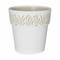 Self-watering flowerpot Stefanplast Gaia White Plastic 15 x 15 x 15 cm (12 Units)