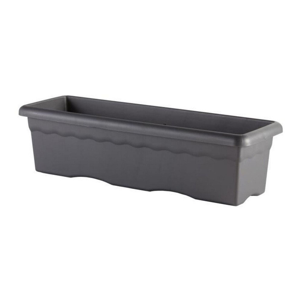 Plant pot Plastiken Grey Anthracite Plastic Rectangular 60 x 33 cm 54 x 27 x 28 cm