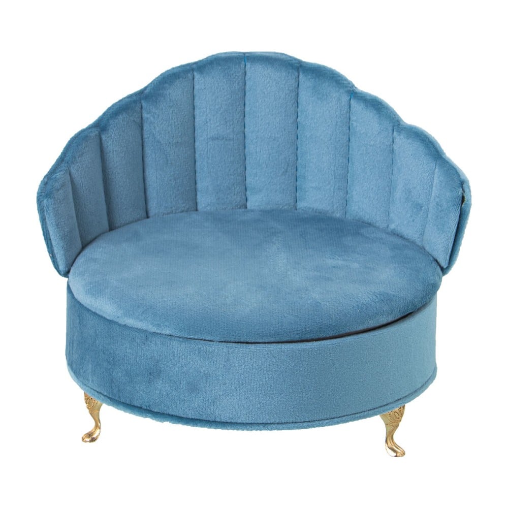 Boîte à bijoux Alexandra House Living Bleu Textile 17 x 15 x 17 cm Fauteuil