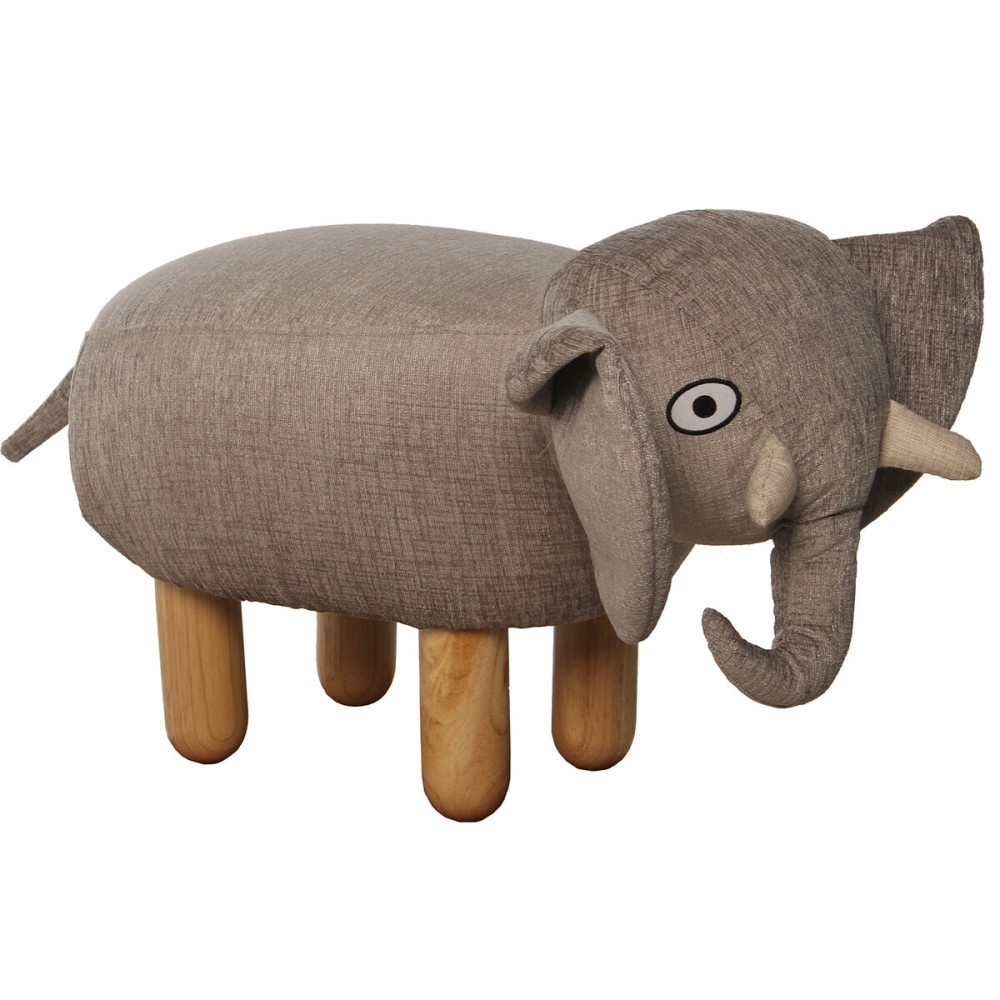 Pouf Alexandra House Living Marron Bois Eléphant 50 x 32 x 29 cm