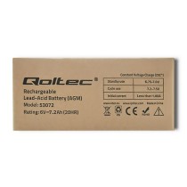 Battery for Uninterruptible Power Supply System UPS Qoltec 53072 7200 mAh 6 V