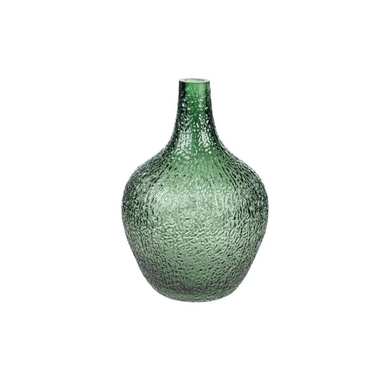 Vase Romimex Green Glass 16 x 25 x 16 cm