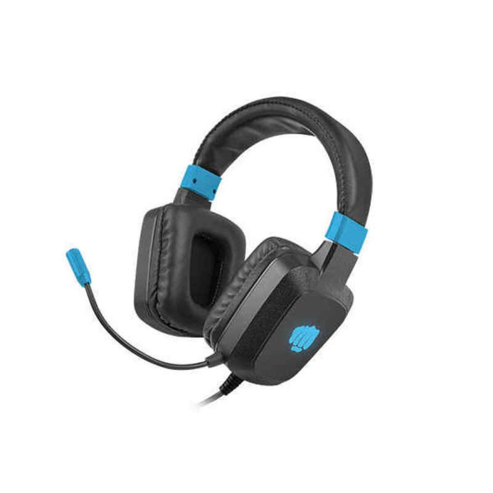 Casques avec Microphone Fury NFU-1584 Bleu Noir