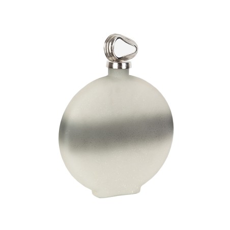 Bouteille Romimex Beige Argenté verre Aluminium 30 x 40 x 7 cm Avec couvercle