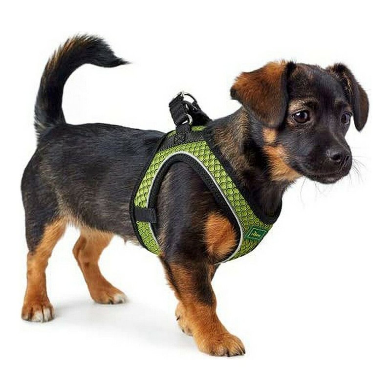 Hundegeschirr Hunter Hilo-Comfort Neongrün Größe M/L (58-63 cm)