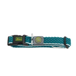 Hundehalsband Hunter Vario Basic Fäden türkis 20