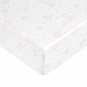 Drap housse Peppa Pig Blanc Rose Lit 1 persone