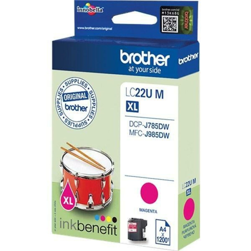 Original Tintenpatrone Brother LC-22UY Magenta