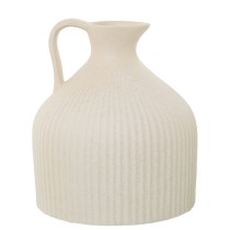 Vase Alexandra House Living Creme aus Keramik 21 x 25 x 21 cm