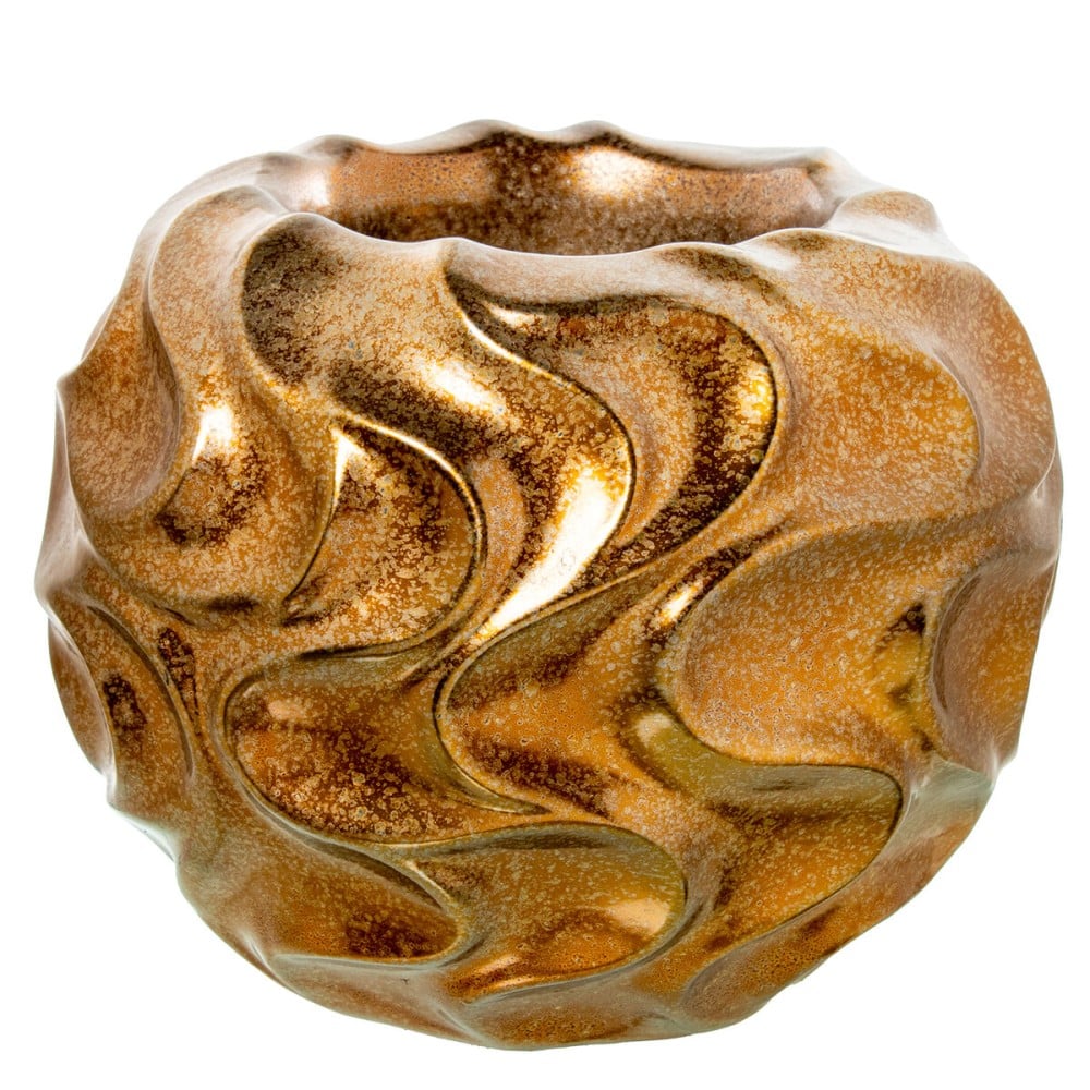 Vase Alexandra House Living Golden Ceramic 38 x 40 x 38 cm