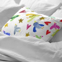 Pillowcase Decolores Ocells Multicolour 175 Threads 65 x 65 cm