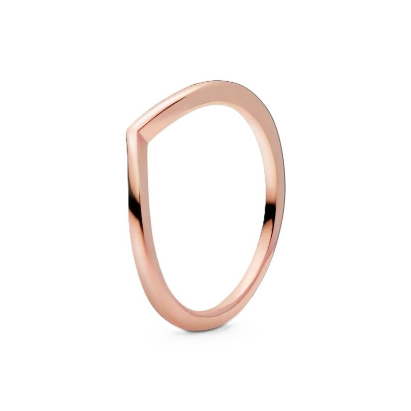 Damenring Pandora WISHBONE 14K ROSE GOLD-PLATED - RING - SIZE 50