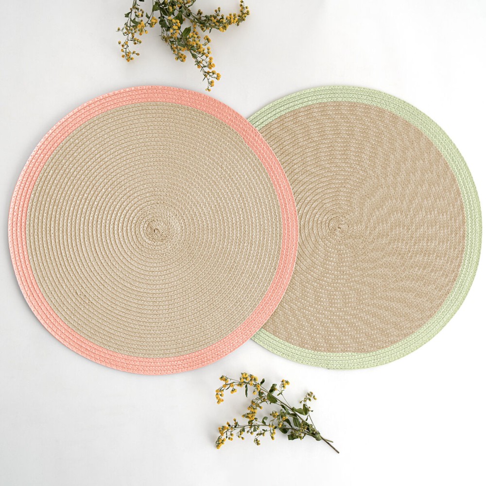 Place mat Quid Kaleido Green Plastic 38 cm (12 Units)