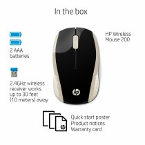 Mouse HP 200 (Silk Gold) Black Gold 1000 dpi