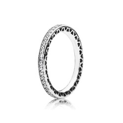 Ladies' Ring Pandora SPARKLE & HEARTS - RING - SIZE 50