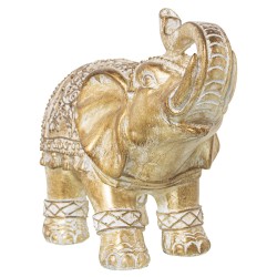 Decorative Figure Alexandra House Living Golden Acrylic Plastic Melamin Elephant 23 x 10 x 18 cm