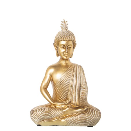 Decorative Figure Alexandra House Living Golden Acrylic Plastic Melamin Buddha