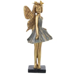 Deko-Figur Alexandra House Living Gold Acryl Kunststoff Melamine Fee