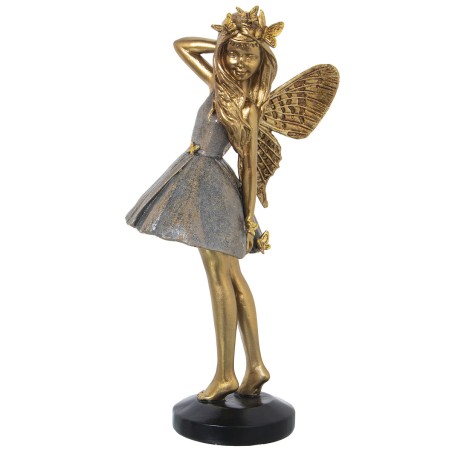 Figurine Décorative Alexandra House Living Doré Acrylique Plastique Mélamine Fée