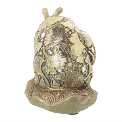 Deko-Figur Alexandra House Living Gold Acryl Kunststoff Melamine Schnecke