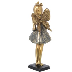 Decorative Figure Alexandra House Living Golden Acrylic Plastic Melamin Fairy