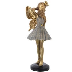 Decorative Figure Alexandra House Living Golden Acrylic Plastic Melamin Fairy