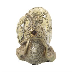 Deko-Figur Alexandra House Living Gold Acryl Kunststoff Melamine Schnecke