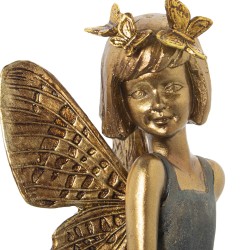 Decorative Figure Alexandra House Living Golden Acrylic Plastic Melamin Fairy