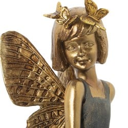 Deko-Figur Alexandra House Living Gold Acryl Kunststoff Melamine Fee