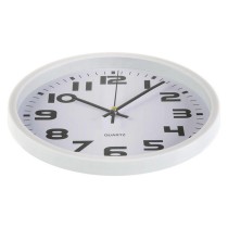 Horloge Murale Versa Blanc Plastique 3,8 x 25 x 25 cm